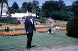 Bob Gardner, man, male, garden, trees, Conservatory Of Flowers, May 1963, 1960s, CSFV22P05_07