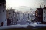 Telegraph Hill, streets, August 1960, 1960s, Cars, Vehicles