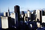 Downtown-SF, Skyscrapers, High Rise Buildings, 1988, 1980s, downtown