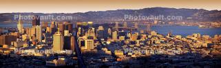 Downtown Skyline from Twin Peaks, Panorama