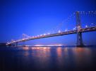 San Francisco Oakland Bay Bridge, Twilight, Dusk, Dawn, CSFV24P01_07