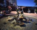 Ruth Asawa Mermaid Fountain, Fountain, Dusk, Ghirardelli Square, CSFV24P05_11