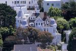 Alfred E Clarke Mansion, Eureka Valley, view from Buena Vista Hill
