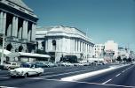 Cars, Opera House, Van Ness Avenue, TWA Billboard, Vehicles, June 1960, 1960s, CSFV26P07_11