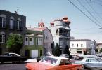 Cars, Street, Vedanta Temple, VSNC, Pacific-Heights, "Old Temple", Webster Street, July 1969, 1960s, CSFV27P06_03