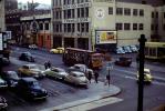 Downtown San Francisco, Cars, 1950s, CSFV27P07_08