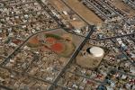 Baseball Fields, Urban Sprawl, Oil Storage Tank, Albuquerque