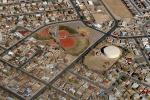 Baseball Fields, Urban Sprawl, Oil Storage Tank, Albuquerque, CSMD01_008