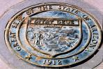 Great Seal of the State of Arizona, Medallion, Four Corners Monument, Round, Circular, Circle, CSMV02P04_06.0144