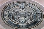 Great Seal of the State of Utah, Medallion, Four Corners Monument, Round, Circular, Circle, CSMV02P04_07.0144