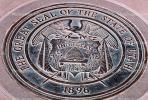 Great Seal of the State of Utah, Medallion, Four Corners Monument, Round, Circular, Circle, CSMV02P04_07.1744