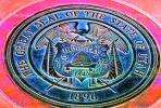 Great Seal of the State of Utah, Medallion, Four Corners Monument, Round, Circular, Circle, CSMV02P04_07B.0144