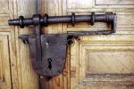 Lock, Building, Doorlock, Cristo Rey Church, CSMV03P03_12B