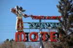 Century Motel, Cowboy Statue, Elko, CSND02_027