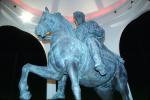 Caeser on a Horse, Statue, Caesers Palace, Night, Nighttime, Neon Lights, CSNV01P04_01