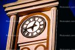 outdoor clock, outside, exterior, building, roman numerals
