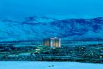 Sparks, Hilton Hotel, Twilight, Dusk, Dawn, building, mountains, snow, ice, cold, winter, CSNV01P15_03