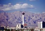 The Stratosphere, hotel, casino, building, tower, mountain range, CSNV03P06_04