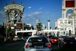 Treasure Island, Hotel, Casino, the Stratosphere Tower, Buildings, Cars, vehicles, Automobile, CSNV05P07_10