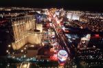 Bellagio, The Strip, Night, Nighttime, Neon Signs, buildings, casino, street, Las Vegas Blvd, CSNV05P14_09