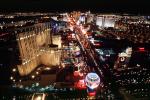 Bellagio, The Strip, Night, Nighttime, Neon Signs, buildings, casino, street, Las Vegas Blvd, CSNV05P14_10