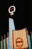 Horseshoe Gambeling, Neon signs, night, nighttime, Las Vegas, Nevada, Hotel, Casino, building, 1962, 1960s, CSNV06P02_02