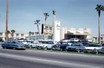 Parked cars, Riviera Hotel, vehicles, Automobile, Casino, building, landmark, 1960, 1960s, CSNV06P04_02