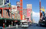 The Mint, Cowboy, Downtown, signs, crosswalk, Pontiac Bonneville, Hotel Fremont, Cars, vehicles, Automobile, 1967, 1960s
