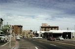Mizpah Hotel, Kelly Hotel, Buildings, cars, Veterans Memorial Highway, vehicles, Automobile, Main Street, downtown, Tonopah, 1950s