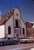 1st Presbyterian Church Building, Dodge Car, August 3 1967, 1960s, CSNV06P09_10