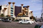 The MGM Grand Hotel, Lion, cars, Casino, building, vehicles, Automobile, CSNV06P11_09