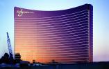 Wynn Hotel and Casino, Hotel, Casino, building, Night, nightime, Exterior, Outdoors, Outside, Nighttime