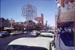 Downtown Vegas, Golden Nugget, cars, Casinos, building, 1961