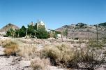 hills, crumpled building, decay, Rhyolite, Ghost Town