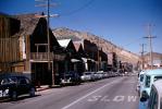 Cars, Highway, road, buildings, downtown Virginia City, 1959, 1950s, CSNV07P04_13