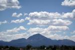 Sleeping Ute Mountain, Laccolith rock, peak, clouds, CSOD01_090