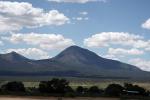 Sleeping Ute Mountain, Laccolith rock, clouds, CSOD01_099