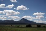 Sleeping Ute Mountain, Laccolith rock, clouds, CSOD01_100