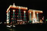 Building, Lights, Christmas Tree, December 1964