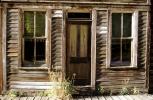 Creepy windows, door, historic district, buildings, Saint Elmo Colorado, Ghost Town, Chaffee County, September 1994