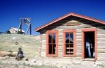 Courthouse, log cabin, windows, door, South Park City, Fairplay in Park County, buildings, ghost town, CSOV03P09_09