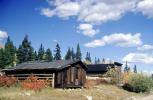 Home, house, buildings, wood, trees, mountain, clouds, Winfield, Chaffee County, ghost town, CSOV03P10_07