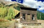 General Store, building, wood, trees, forest, mountain, clouds, Winfield, Chaffee County, ghost town, CSOV03P10_09