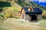 Home, house, log cabin, wood, trees, forest, mountain, Winfield, Chaffee County, ghost town, CSOV03P10_10