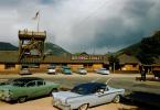 Deer Ridge Chalet, Ford Fairlane, Buick Sedan, tourist trap, viewing tower, 1950s, CSOV03P14_05