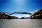 The Hite Bridge, Steel through Arch Bridge, Colorado River, State Route 95, San Juan County, CSUV01P08_02