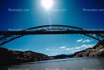 The Hite Bridge, Steel through Arch Bridge, Colorado River, State Route 95, San Juan County, CSUV01P08_03.1745