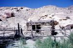 wagon wheel, Log Cabin, building, fence, hill, boulders, hut, homestead, Dirt, soil, cartwheel, wagonwheel, CSUV01P15_18