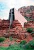 Chapel of the Holy Cross, Sedona, Cliffs, hills, Erosion, weathering, sedimentary rock, sandstone