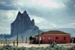 Shiprock, Volcanic Throat, Home, House, building, Navajo Volcanic Field, Four Corners area, CSZV01P07_12